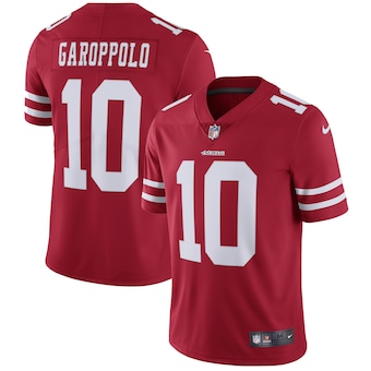 mens nike jimmy garoppolo scarlet san francisco 49ers vapor 